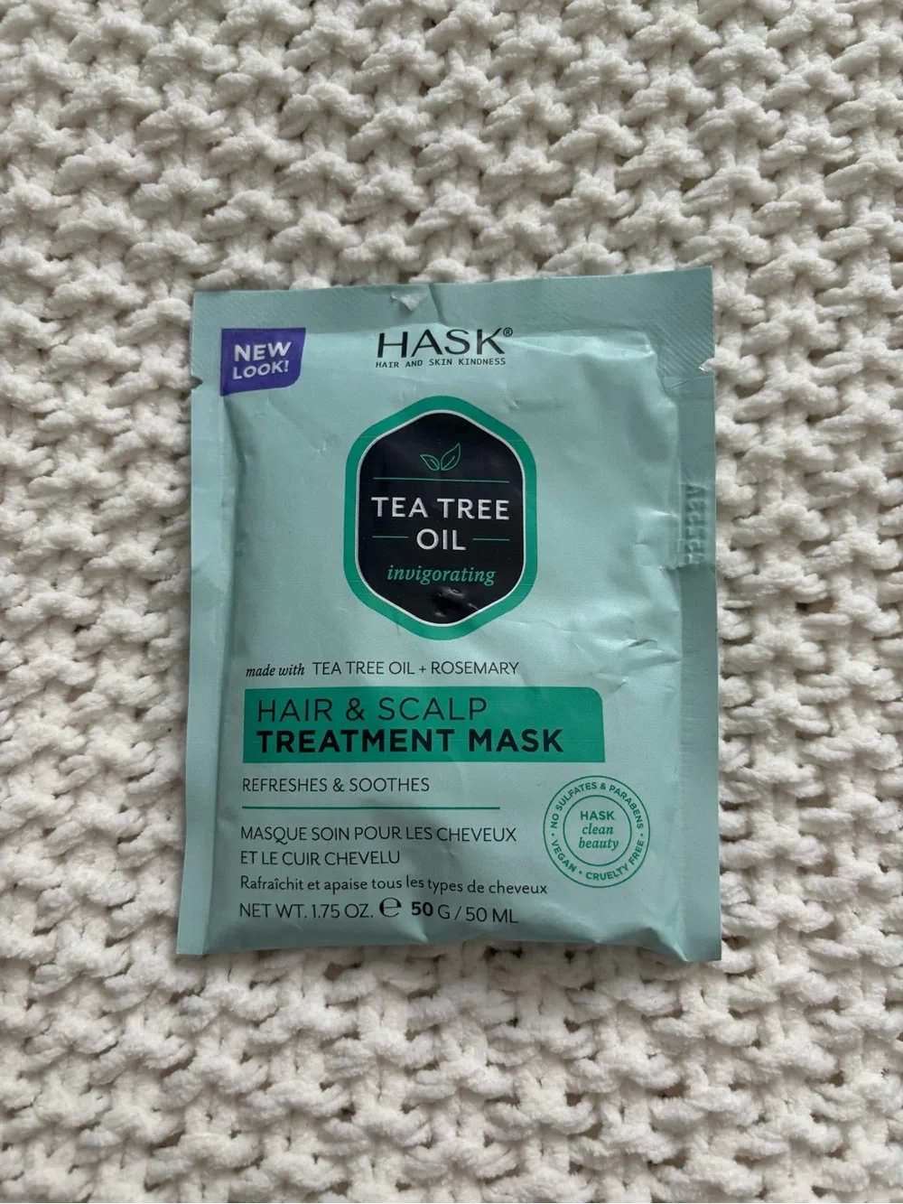 Hask Tea Tree Oil Hair & Scalp Treatment Mask — Mint Green